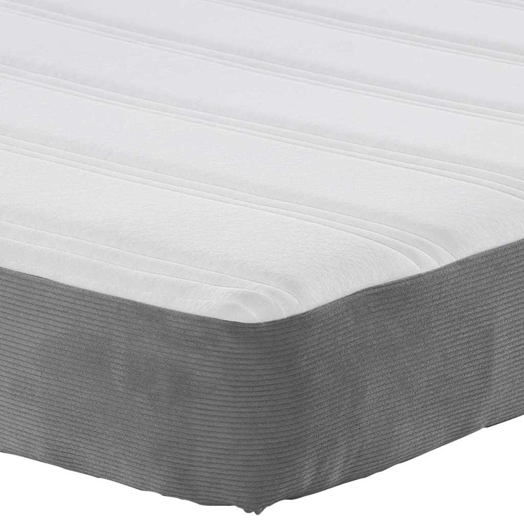 vidaXL Bedmatras Lichtgrijs 100x200cm - 35% Korting