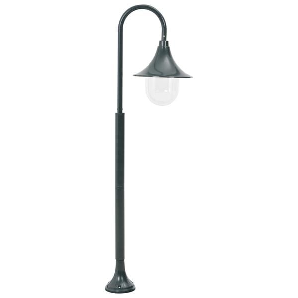 vidaXL Paalverlichting Tuin E27 120cm Aluminium Donkergroen - 62% Korting!