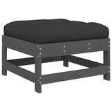 VidaXL Tuinvoetenbank Grenenhout met Kussen - 35% Korting!