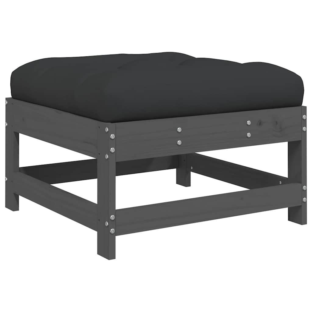 VidaXL Tuinvoetenbank Grenenhout met Kussen - 35% Korting!