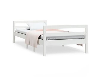 vidaXL Bedframe Grenenhout Wit 90x190 cm - 55% Korting!