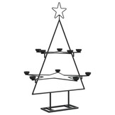 vidaXL Metalen Kerstboom Zwart 75cm - 35% Korting