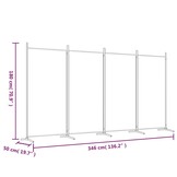 vidaXL Kamerscherm 346x180cm Zwart - 35% Korting!