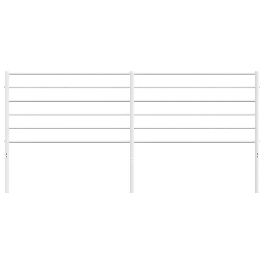 vidaXL Hoofdbord Metaal Wit 180cm - 55% Korting!