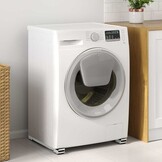 vidaXL Wasmachinesokkel 2 Stuks Zilver - Bespaar 35%