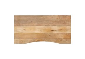 vidaXL Bureaublad Ruw Mangohout - 110x60 cm - 60% Korting
