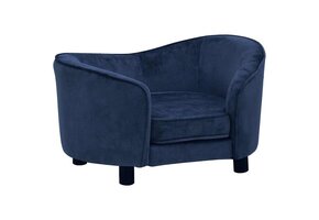 vidaXL Hondenbank Blauw Pluche (69x49x40 cm) - 55% Korting!