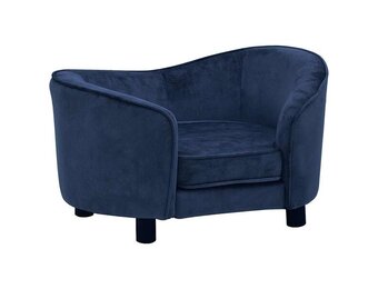 vidaXL Hondenbank Blauw Pluche (69x49x40 cm) - 55% Korting!
