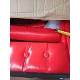 vidaXL Kuipstoel met voetenbankje, Kunstleer Rood - 55% Korting