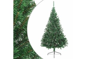 VidaXL Halve Kunstkerstboom 180 cm PVC Groen - Nu 35% Korting!