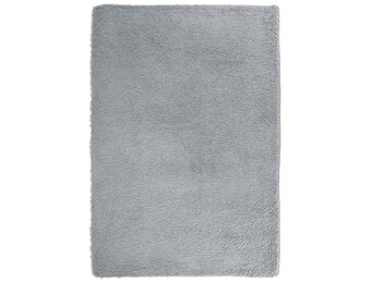 Hoogpolig Vloerkleed NAVARRA 200x290 cm Polyester Zilvergrijs - 35% Korting