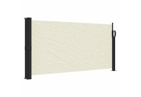 vidaXL Uittrekbaar Windscherm 100x500 cm Crème - 55% Korting!