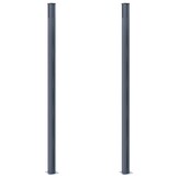 vidaXL Schuttingpalen Aluminium Donkergrijs (185 cm) - 30% Korting!