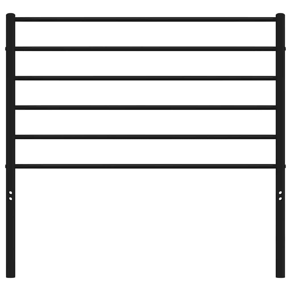 vidaXL Hoofdbord Metaal Zwart 100 cm - 35% Korting!