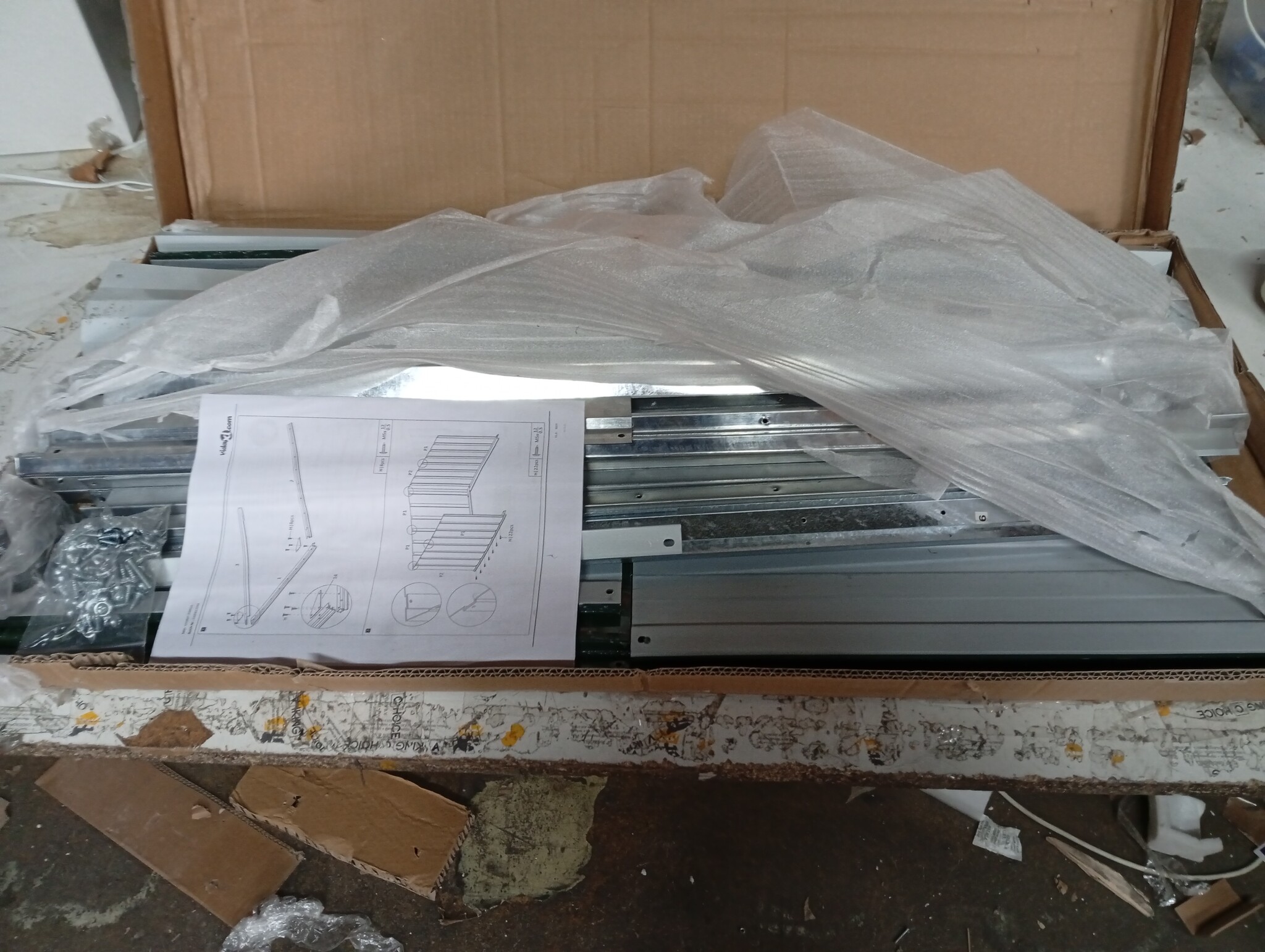 vidaXL Robotmaaier Overkapping Staal Groen - 60% Korting