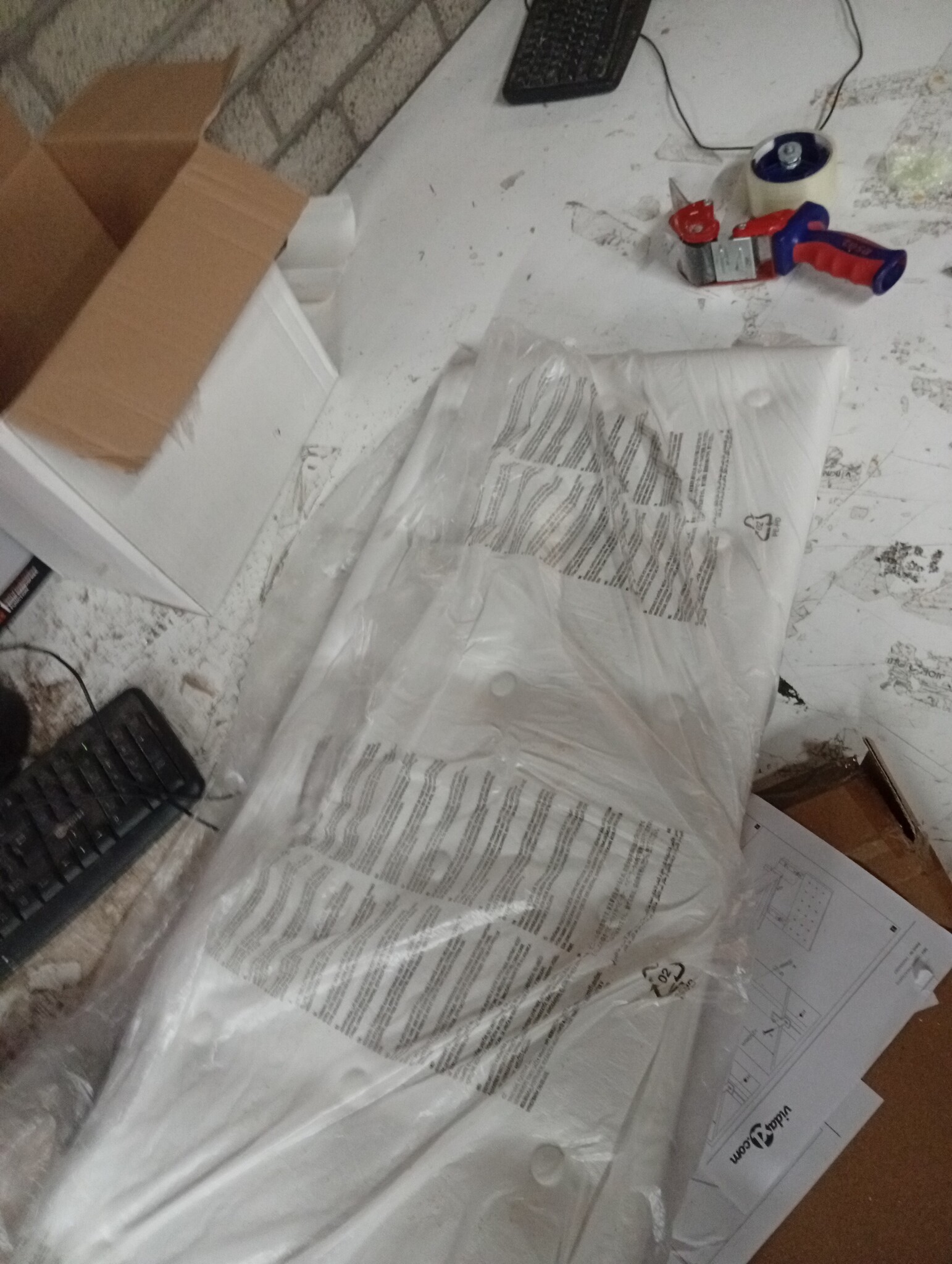 vidaXL Hoofdbord Kunstleer Wit - 90x5x78/88 cm | 63% Korting