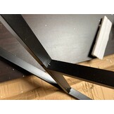 Zwart computerbureau 100x60 met plank - 55% korting!