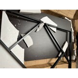 Zwart computerbureau 100x60 met plank - 55% korting!