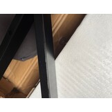 Zwart computerbureau 100x60 met plank - 55% korting!