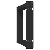 vidaXL Console Tafelpoten U-vormig (2 st) - Zwart Staal - 35% Korting