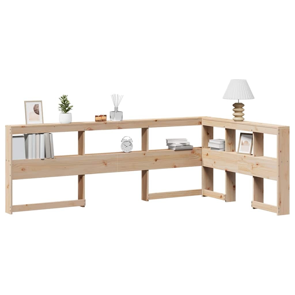 vidaXL Boekenkast Hoofdeinde L-vormig 120 cm Massief Grenen | 35% Korting