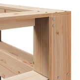 vidaXL Boekenkast Hoofdeinde L-vormig 120 cm Massief Grenen | 35% Korting