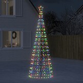 vidaXL LED-kerstboom met spikes 300 cm, Kleurrijk, 570 LEDs - 35% Korting!
