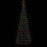 vidaXL LED-kerstboom met spikes 300 cm, Kleurrijk, 570 LEDs - 35% Korting!