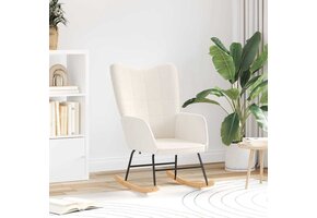 vidaXL Ontspanningsstoel Crème - 55% Korting - Stof