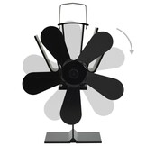 vidaXL Kachelventilator 5 vinnen Zwart - 35% Korting!