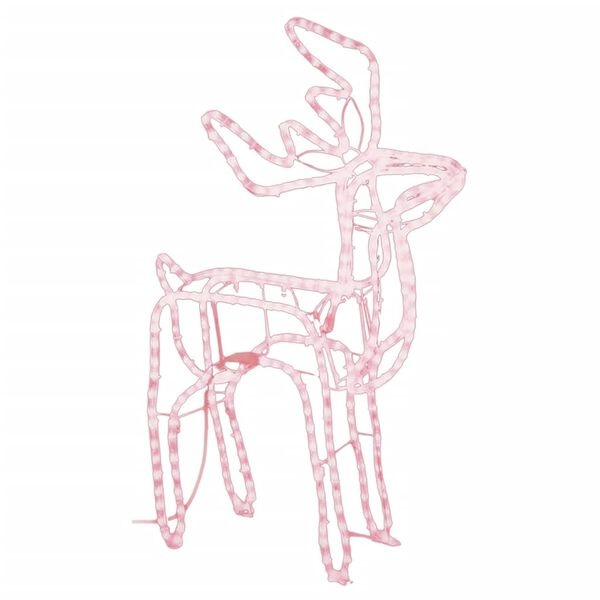 VidaXL Kerstfiguur Rendier - Warmwit LED - 35% Korting!