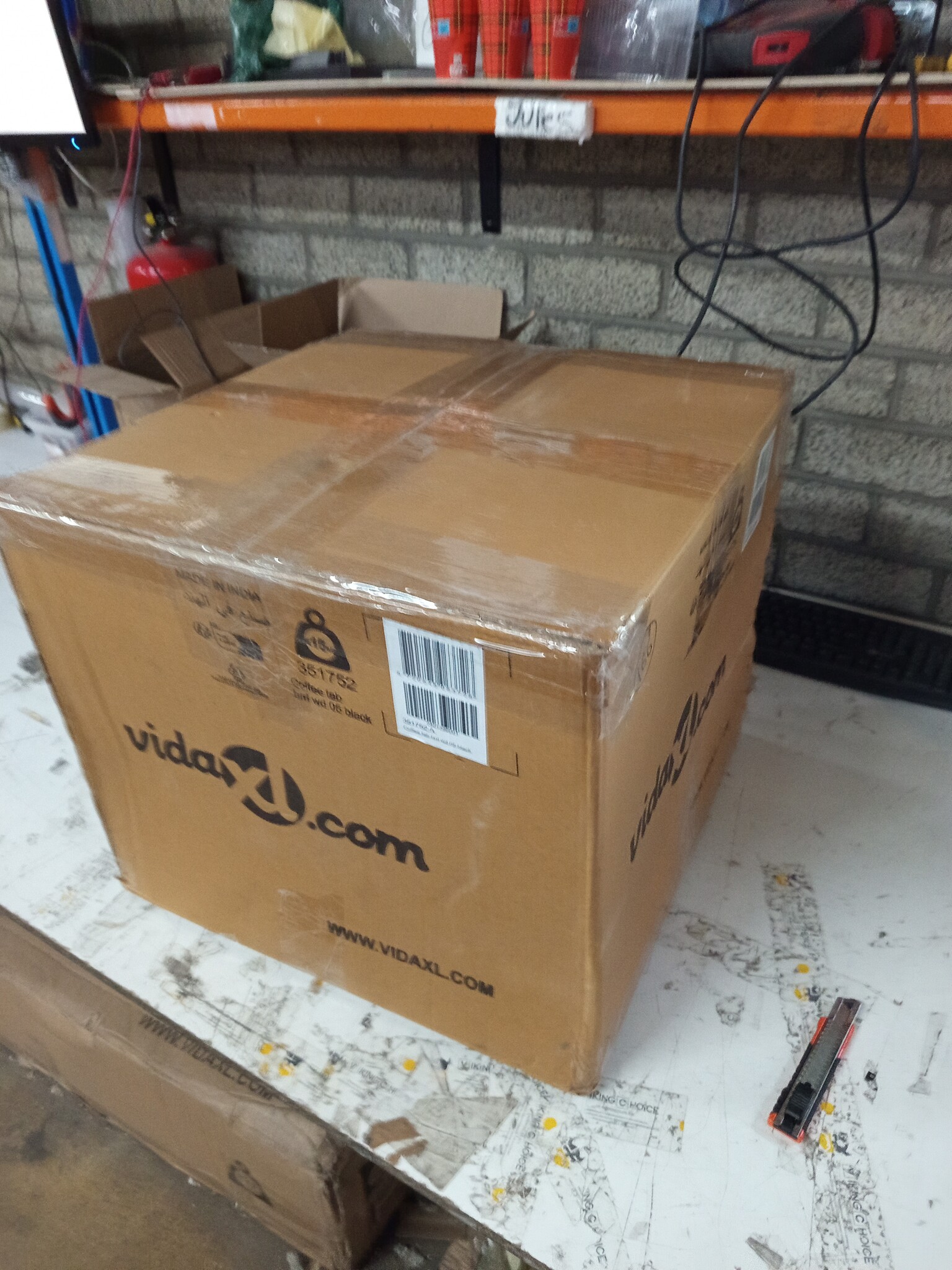 vidaXL Salontafel massief gerecycled hout zwart - 69% KORTING!