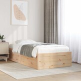 vidaXL Bedframe Grenenhout 90x200 cm - 76% Korting!