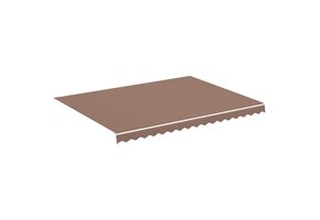 vidaXL Vervangingsdoek Luifel 4x3m Bruin - 54% Korting