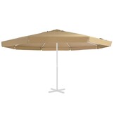 vidaXL Parasol Vervangingsdoek 500cm Taupe - 61% Korting!