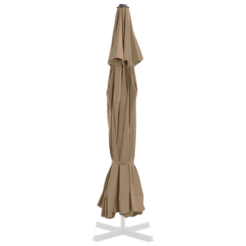 vidaXL Parasol Vervangingsdoek 500cm Taupe - 61% Korting!