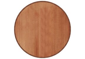 VidaXL Bamboe Vloerkleed Rond 100cm Bruin - 35% Korting