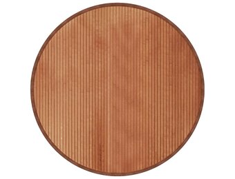 VidaXL Bamboe Vloerkleed Rond 100cm Bruin - 35% Korting