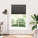 vidaXL Plissé rolgordijn - Zwart 120x200cm (35% KORTING!)