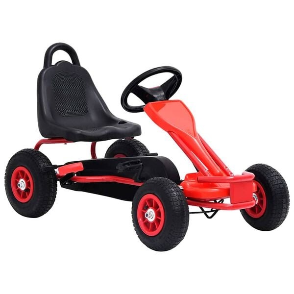vidaXL Skelter met pedalen - Rood - 35% Korting