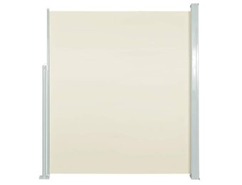 vidaXL Uittrekbaar Tuinscherm 100x500 cm Crème - 53% Korting!