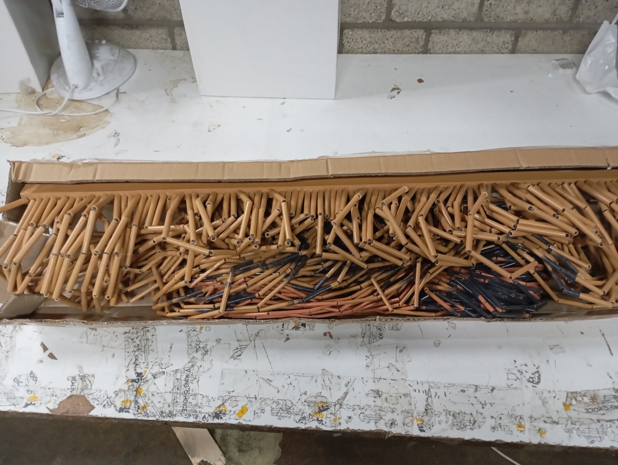 vidaXL Bamboe Insectengordijn 100x200cm Palmboom Print - 55% Korting