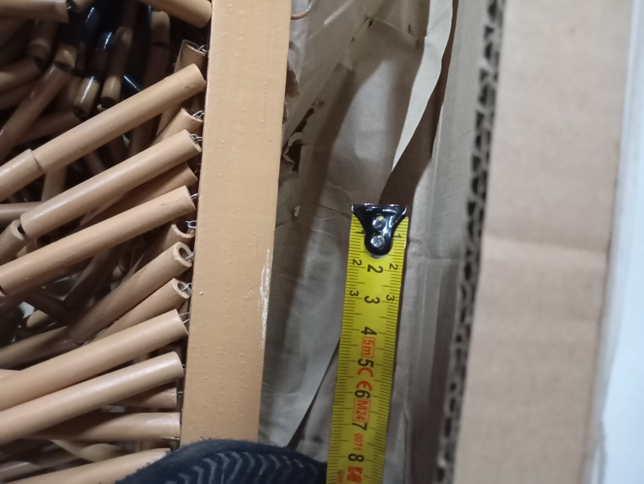 vidaXL Bamboe Insectengordijn 100x200cm Palmboom Print - 55% Korting