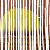 vidaXL Bamboe Insectengordijn 100x200cm Palmboom Print - 55% Korting