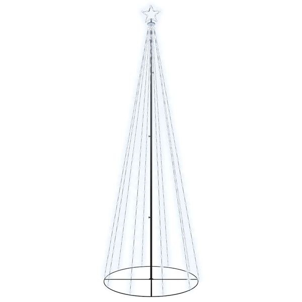 vidaXL Kegelkerstboom 310 LED's 100x300 cm Koudwit - 35% Korting!