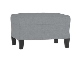 vidaXL Voetenbank Lichtgrijs 60x50x41 cm | 35% Korting