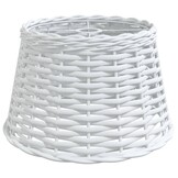 vidaXL Plafondlampenkap Wicker Wit Ø38x23 cm - 60% Korting!