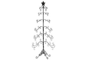 vidaXL Kerstboom 215 cm Metaal Zwart - 55% Korting