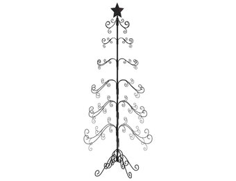 vidaXL Kerstboom 215 cm Metaal Zwart - 55% Korting