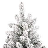 vidaXL Kunstkerstboom met Sneeuw 210cm - 35% Korting